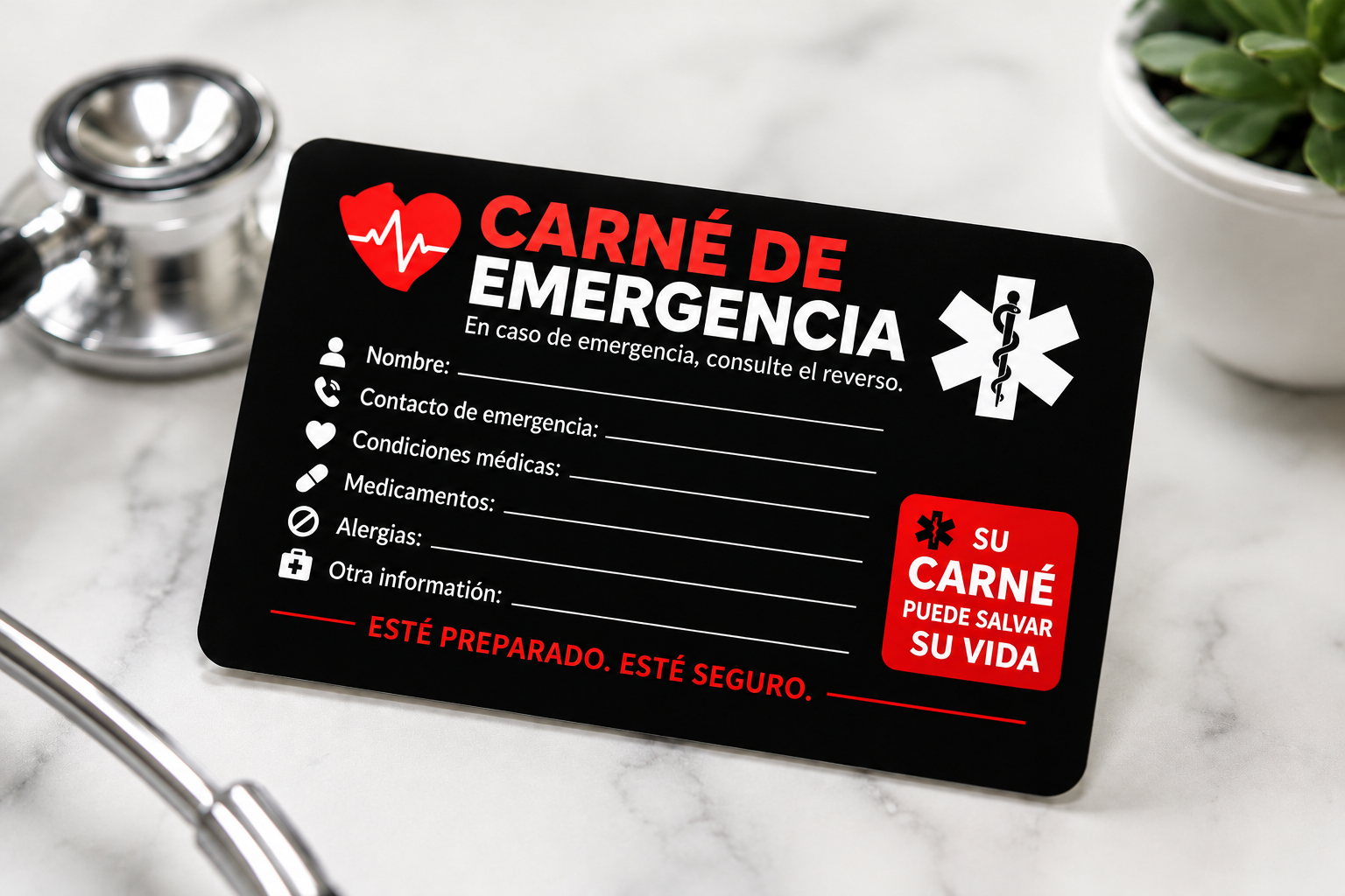 Carné De Emergencia 2 Años Gratis.